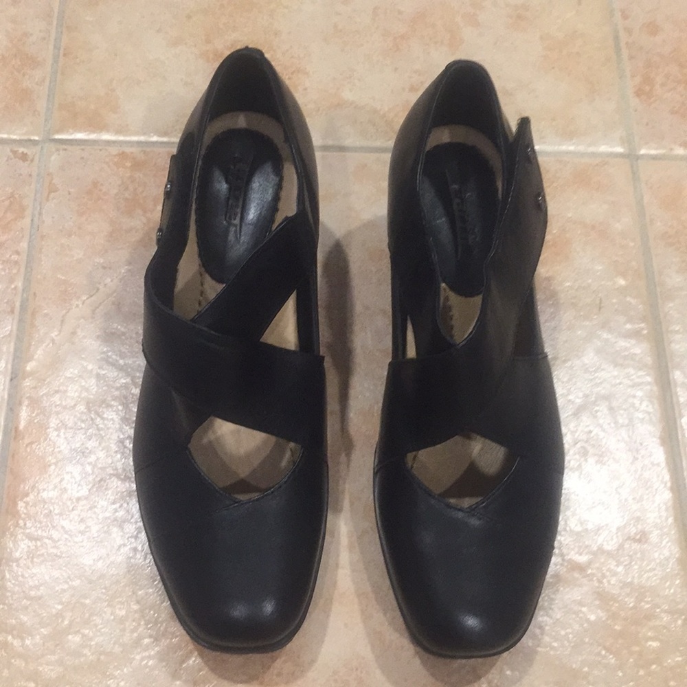 20% OFF, Leather Mary Jane Wedge Shoes
